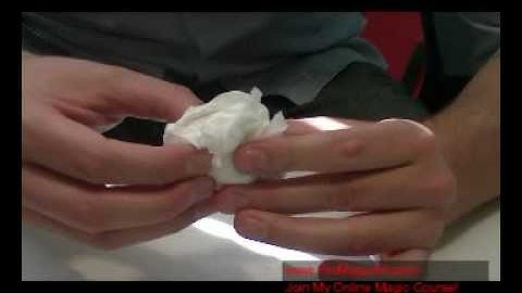 Free Magic Tricks: Sucker Torn & Restored Napkin Tutorial