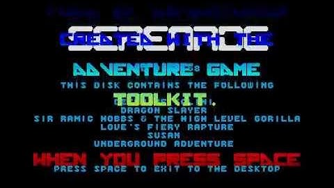 serenade PD disk 58 menu for Atari ST