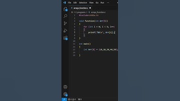 Pass Arrays as Function Parameters #shorts #youtubeshorts