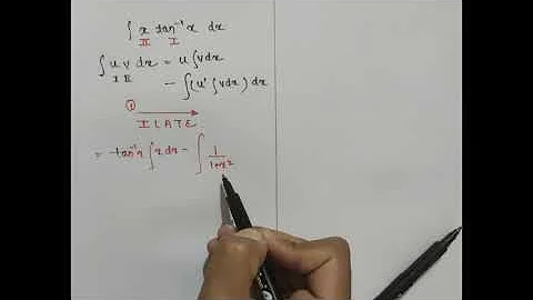 Integral of xtan^-1(x), Integration by parts|