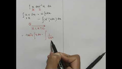 Integral of xtan^-1(x), Integration by parts|