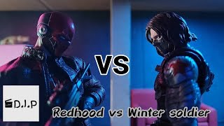 Redhood VS Winter Soldier | action figure stop motion animation |