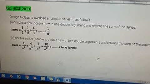 Function Overloading