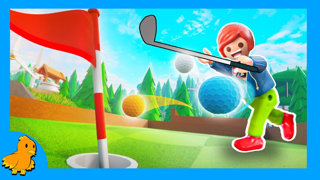 JULIAN SPIELT MINIGOLF ⛳ Playmobil Familie Vogel | Roblox - YouTube