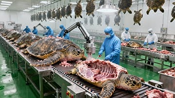 Inside the Giant Turtle Leather Factory: From Massive Shells to Luxury Bags | Full Process