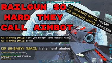 Railgun So Hard They Called Aimbot |  Dropping A Tek Fob | Ark Genesis Official PVP