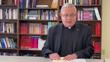 DAILY ADVENT REFLECTION video for December 3 with Diocesan Vicar General  Msgr. Robert  Siffrin