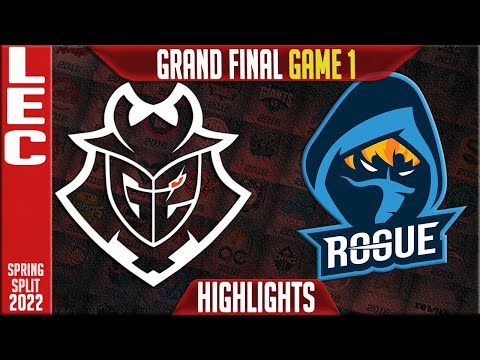 G2 vs RGE Highlights Game 1 | Grand final LEC Playoffs Spring 2022 | G2 Esports vs Rogue