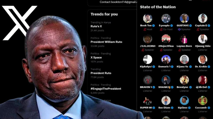 Live: President William Ruto addresses GEN Zs ON X SPACE AFTER PROTEST OF ANTI FINANCE BILL CC