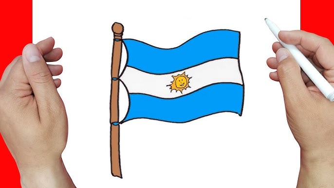 🏳 🏳 🏳 Como dibujar LA BANDERA DE ARGENTINA paso a paso y MUY FACIL - Dibujos para Colorear - YouTube como-dibujar-la-bandera-de-argentina-paso-a-paso-y-muy-facil-dibujos-para-colorear-youtube