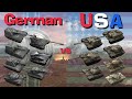 Wot blitz germany vs usa  tier 10 face off