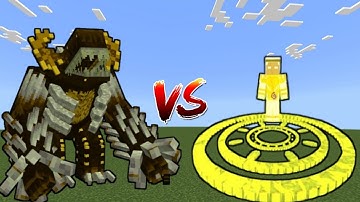 Lorden vs Sentinel Herobrine | Minecraft Bedrock | Mob Battle