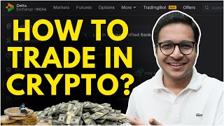 How to trade in crypto? How to trade in Delta exchange? Live Demo | Crypto trading for beginners |