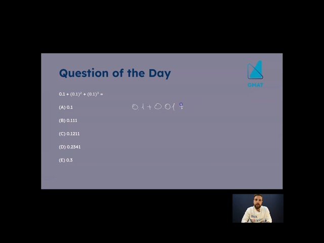 GMAT - question ✅️ #GMAT #gmatprep #math #Mathematics #shorts