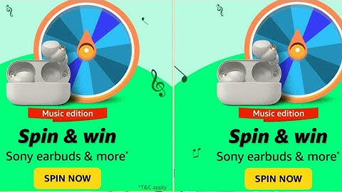 Amazon Music Edition Spin and win Quiz Answers Today | Amazon Quiz Today l 10 September 2022