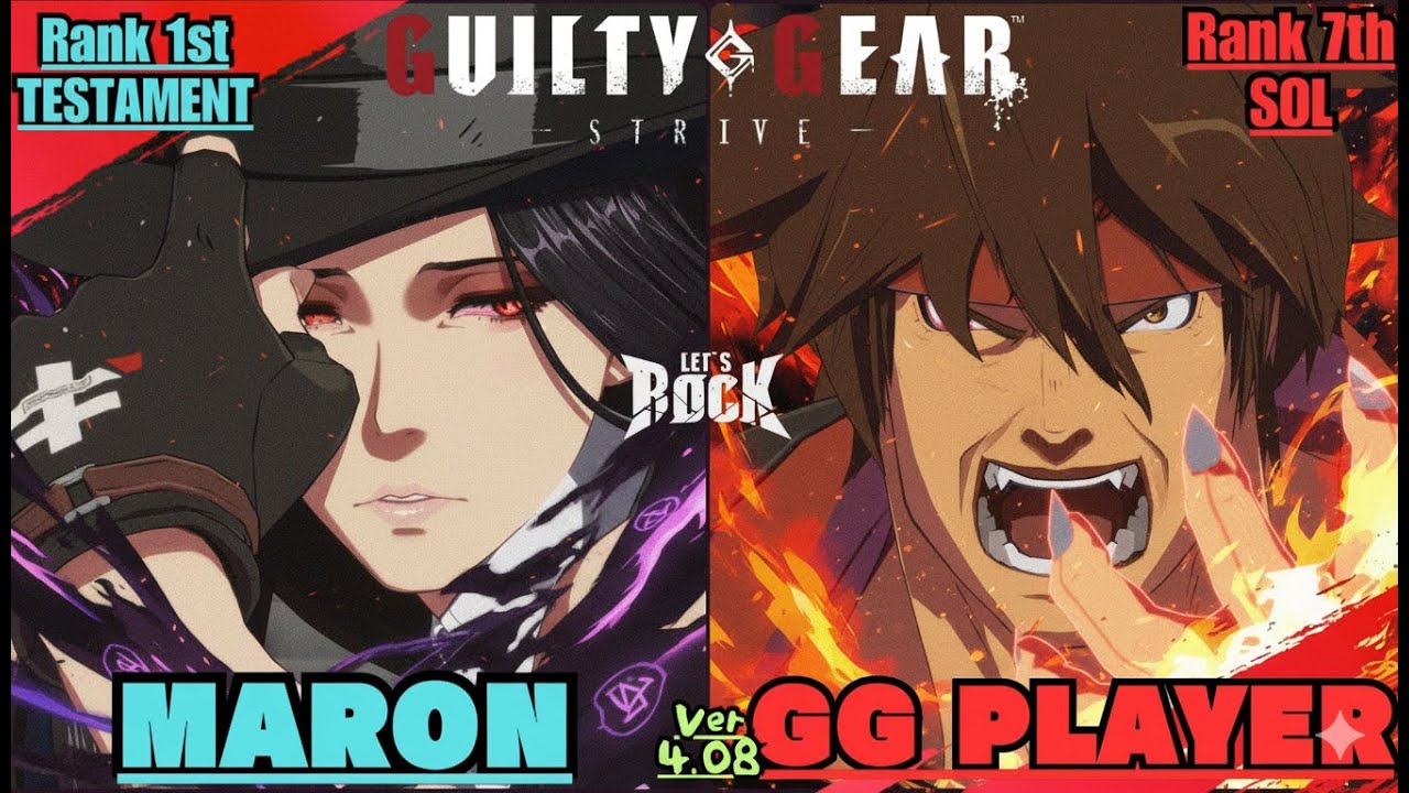 GGST➤Rank 1st TESTAMENT / テスタメント [ MANON ] vs Rank 7th SOL / ソル [ GG Player ] Guilty Gear Strive