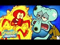 Squidward Getting HURT for 10 Minutes! | SpongeBob