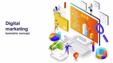 Digital Marketing - Isometric Concept After Effects Templates