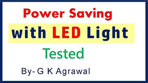 LED bulb - Energy saving in electricity in AC supply tested