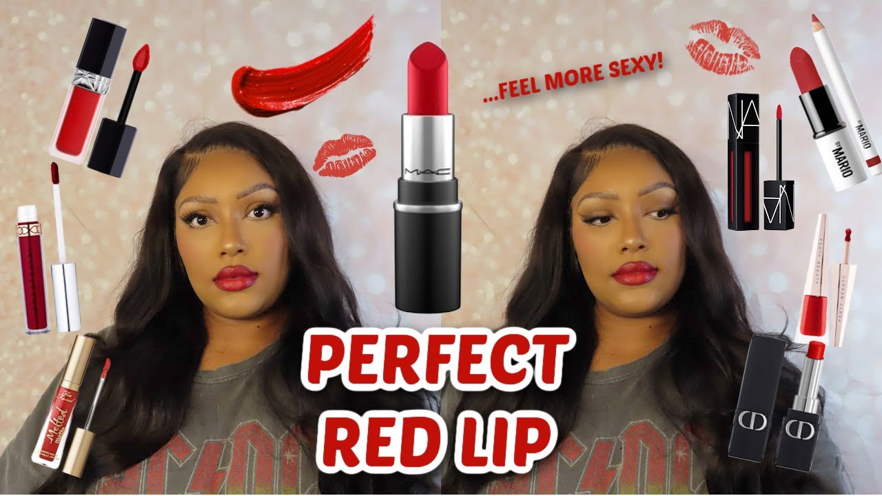 THE BEST RED LIPSTICKS FOR BROWN SKIN| RED LIPSTICK FOR BLACK GIRLS & WOC! FEEL SEXY WITH A RED LIP!