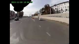 Алматы. Разворот через двойную сплошную 20141103 1356