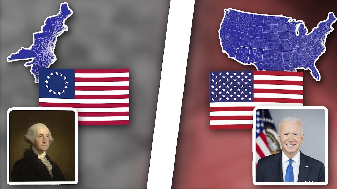 Evolution Of The USA 1776 2020 Presidents Flags And Map YouTube Maxresdefault