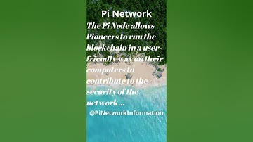 Pi Network - Node - The Pi Node allows Pioneers to run the blockchain... #ngắn #short #shortsviral