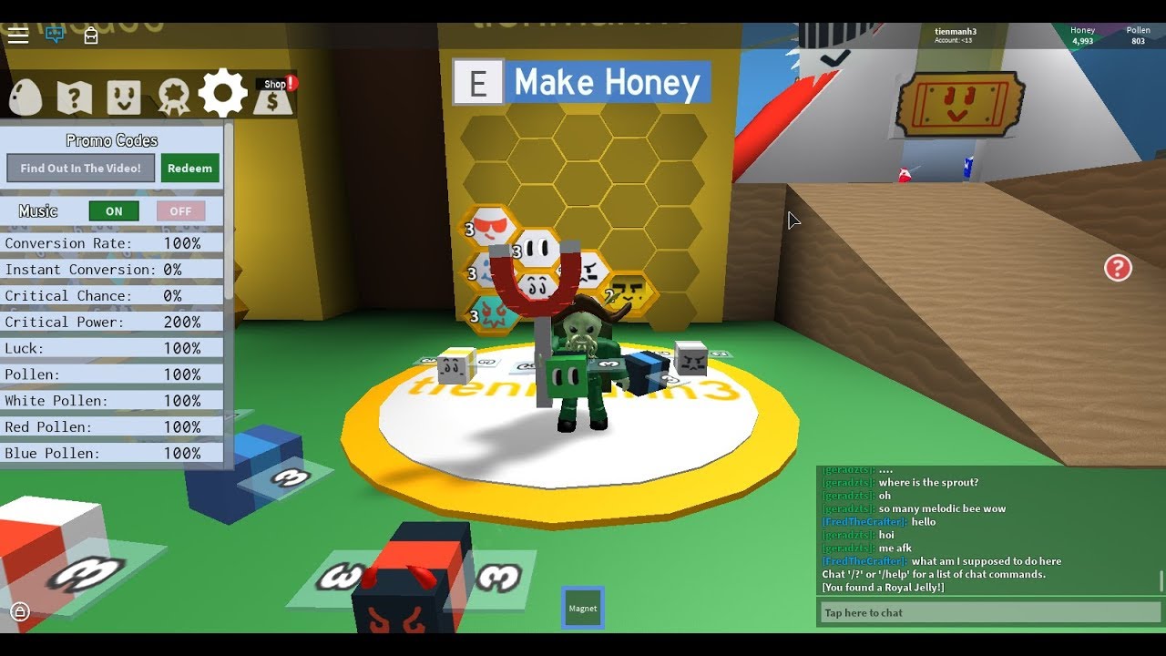 how-to-get-a-stinger-and-ect-with-a-code-in-roblox-bee-swarm-simulator-youtube