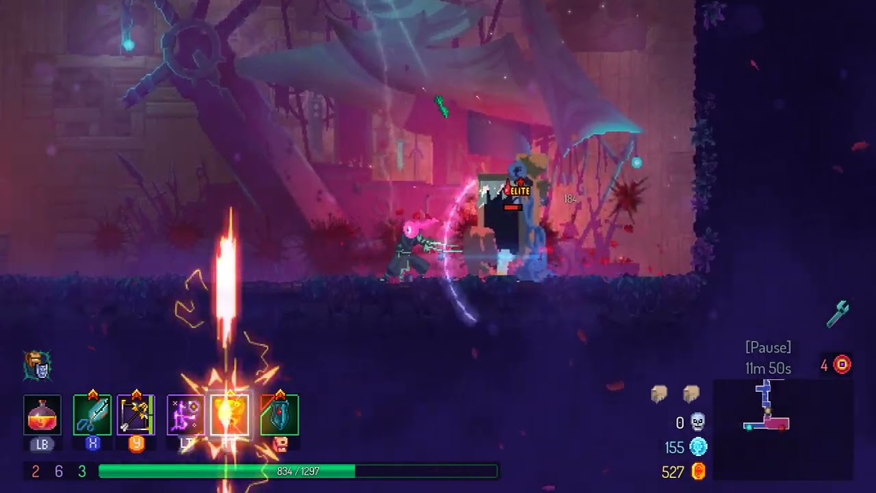 Dead Cells - Hunter Grenade vs Elite Mimic
