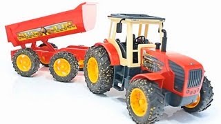 3D Demo - Tractor / Traktor z przyczepą - Farm Star - Dickie Toys - www.MegaDyskont.pl