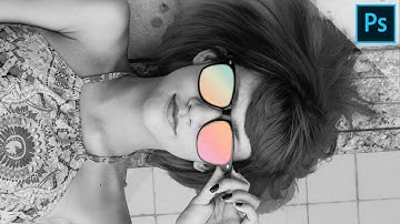 Colorful gradient glasses | PHOTOSHOP TUTORIAL