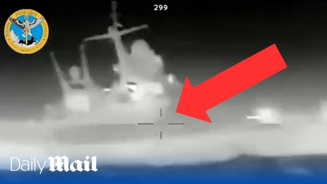 Ukrainian sea drones attack two Russian warships in the Black Sea