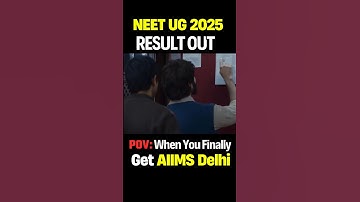 NEET UG 2025 Result Out | #neet2025 #result #nta