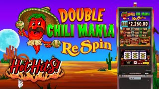AWESOME NEW GAME!  Double Chili Mania Respin   Slot Machine live play at MGM Grand
