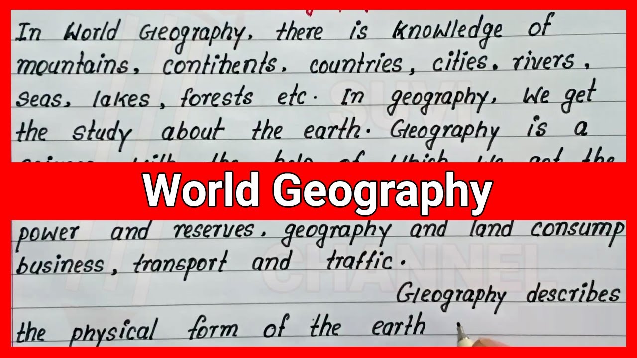 short essay on geography