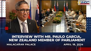 Interview with Mr. Paulo Garcia, New Zealand Member of Parliament