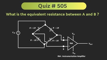 What is the Equivalent Resistance between terminal A and B (Network Analysis) | Quiz # 505