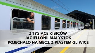 Wyjazd kibiców Jagiellonii Białystok na mecz z Piastem Gliwice