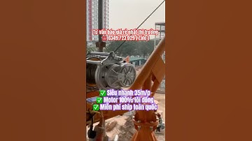 Cẩu xoay 360 độ 800kg.500kg.1 tấn. Tời xây dựng siêu nhanh 35m/p giá rẻ nhất #xuhuongyoutube