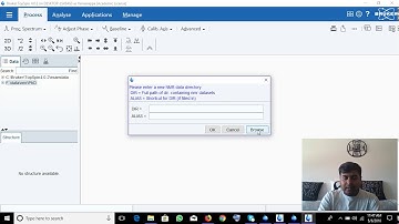 Opening NMR data in Topspin (Creating Directory and without Directory)