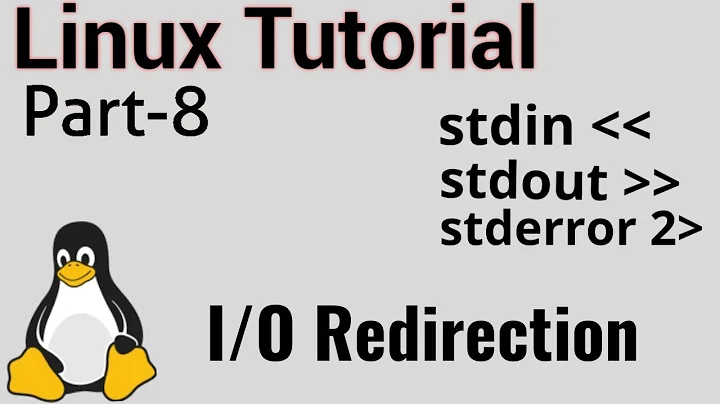 INPUT, OUTPUT AND ERROR REDIRECTION IN LINUX | I/O Redirection | stdin | stdout | stderr