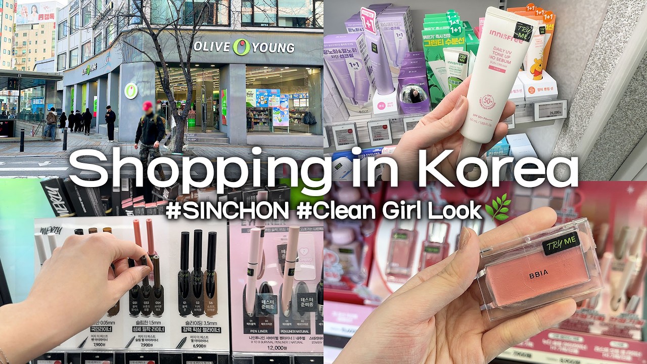 [ENG]🛒Shopping in korea OliveYoung🇰🇷 | BACK TO SCHOOL SHOPPING | Clean Girl Look | Seoul Beauty
