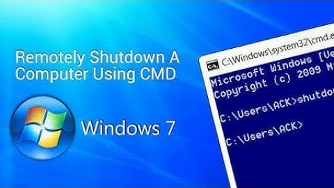 How remotely to shutdown another computer using cmd