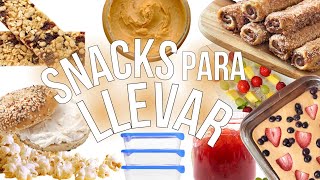 4 snacks saludables para hacer con tus niños/as - Ternurarte