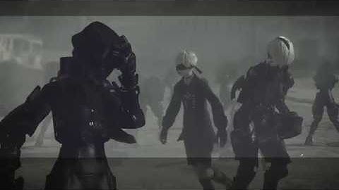 Nier: Automata Route C - Taking Control: 9S Defends 2B & Theta Squad From White Harrier Viral Attack