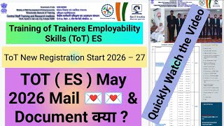 TOT EMPLOYABILITY SKILL MAY MALE RECEIVED INFORMATION/ TOT ES May Training Update 