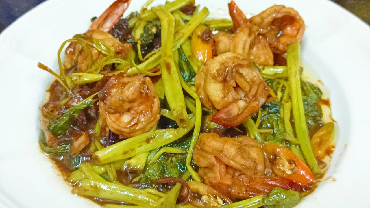 How to cook Water Spinach with Shrimp Ginisang Kangkong YouTube