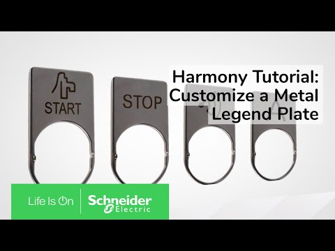 Customize a Metal Legend Plate with Harmony Customization Tool | Schneider Electric Support