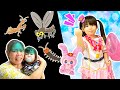 助けて!ラブパトリーナ!隠れた虫を捕まえて赤ちゃんとママを助けよう♪ 寸劇 変身ごっこ 1歳 3歳 姉妹