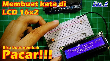 Cara Menginput dan Menampilkan Kata di LCD 16x2 - arduino project indonesia pemula